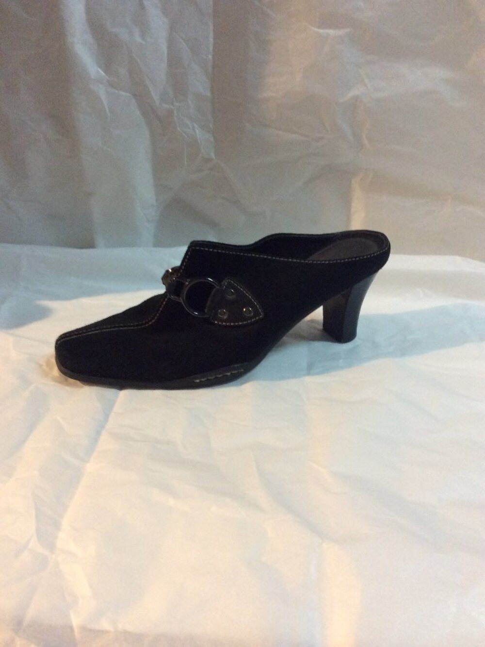 Aerosoles Black Suede Mules 8.5